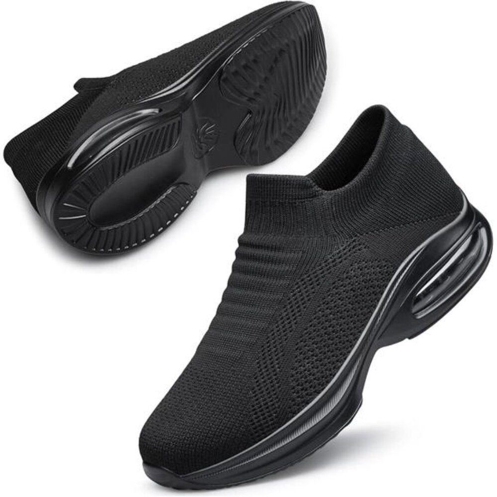 Womens Walking Shoes Slip on Sock Sneakers Lady Girls Nurse Mesh Air Cushion